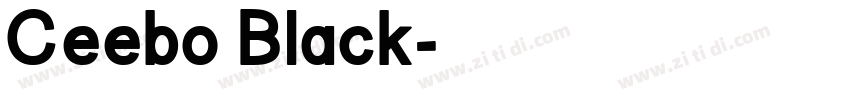 Ceebo Black字体转换
